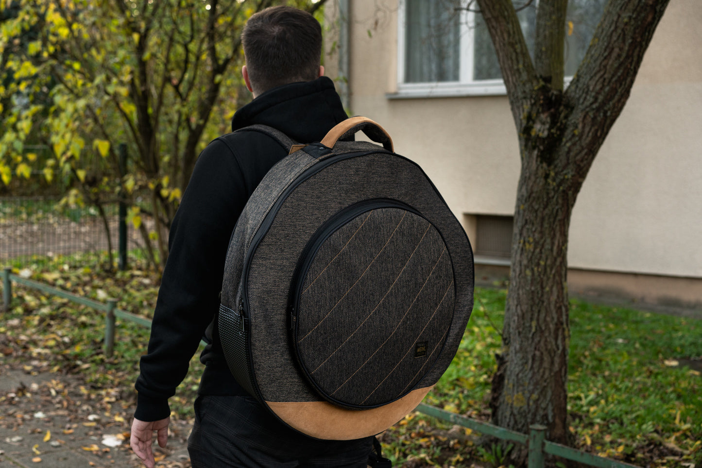 MEINL Cymbals Classic Woven Cymbal Bag - 22” Mocha Tweed