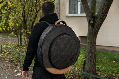 MEINL Cymbals Classic Woven Cymbal Bag - 22” Mocha Tweed