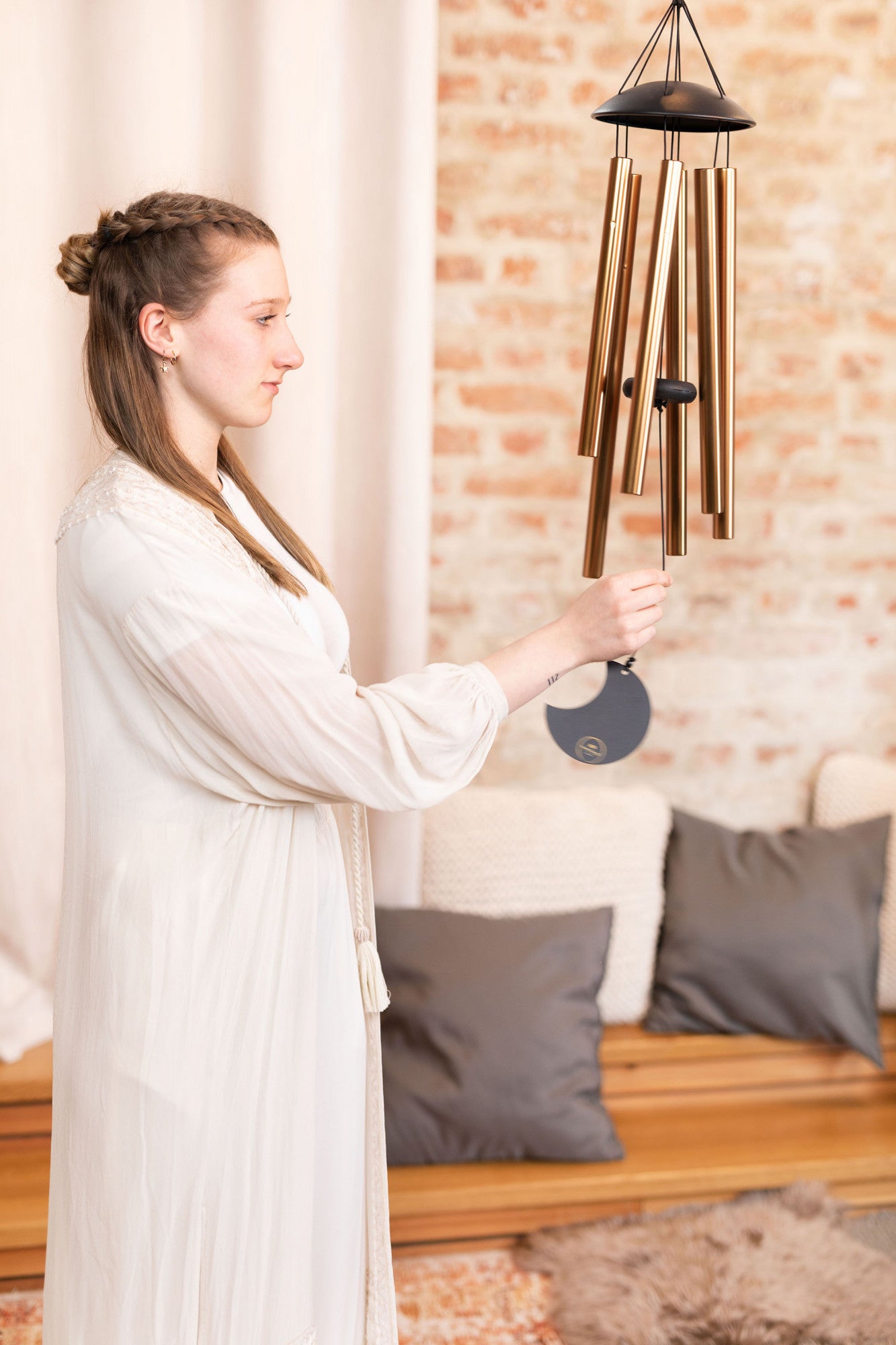 MEINL Sonic Energy Moon Meditation Chime 32"/80 cm - 432 Hz - Round Arch/Bronze