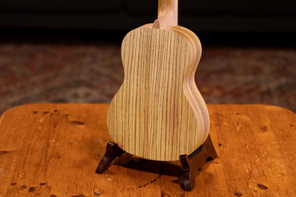 ORTEGA Timber Serie Konzert Preamp Ukulele 4 String Lefty - Zebrawood Natural + Bag