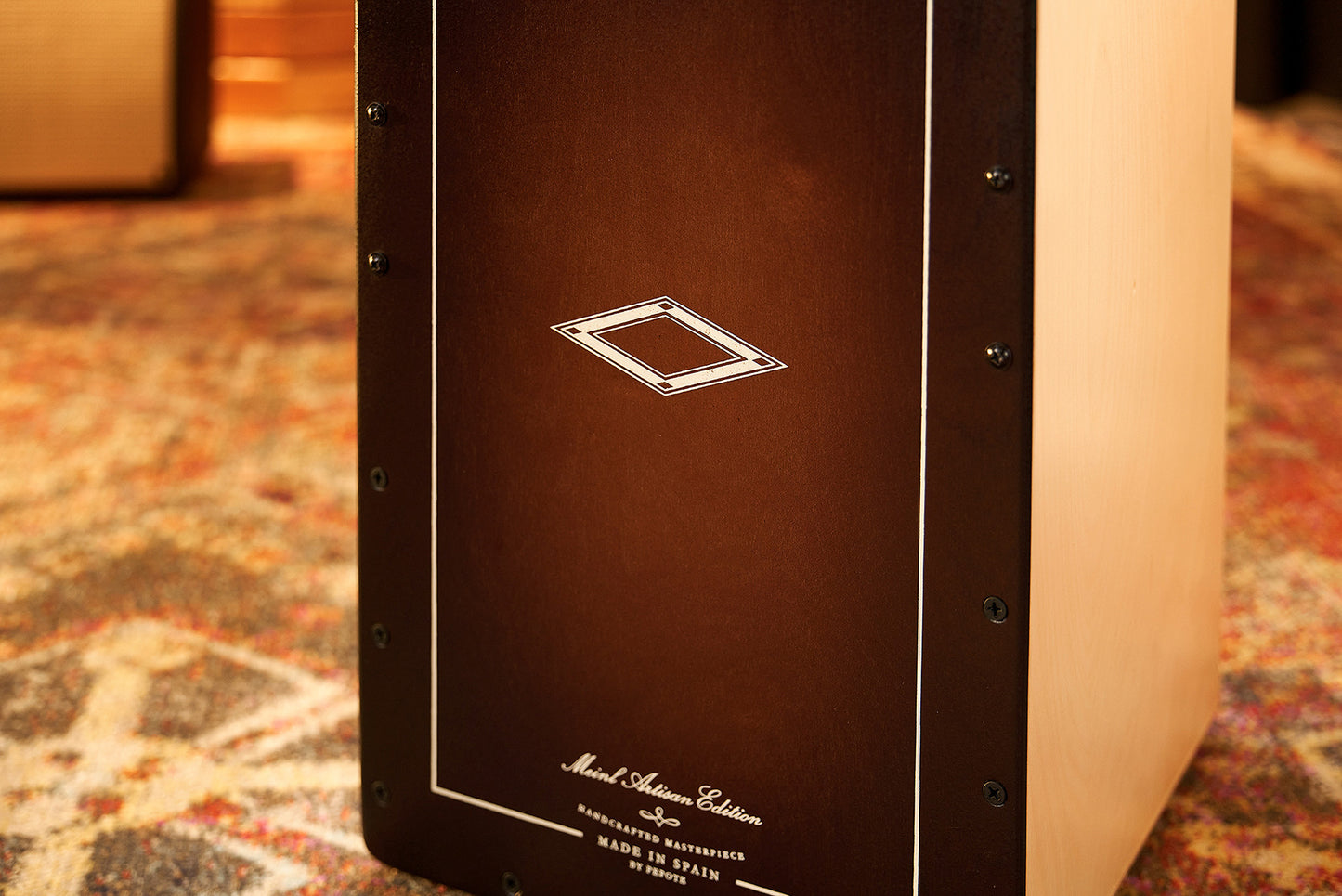MEINL Percussion Artisan Edition Series String Cajon Soleá Line - Espresso Burst