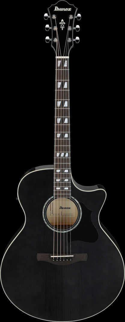IBANEZ AE Acoustic Guitar 6-String - Transparent Black High Gloss