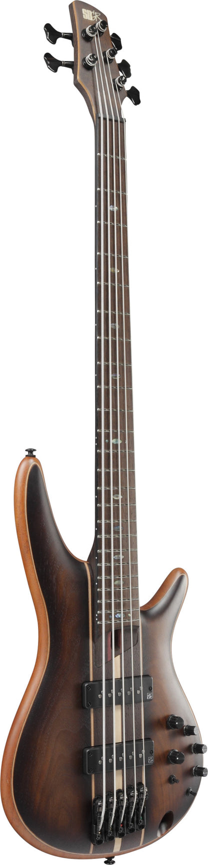 IBANEZ Premium SR E-Bass 5-String - Dual Mocha Burst Flat + Gigbag