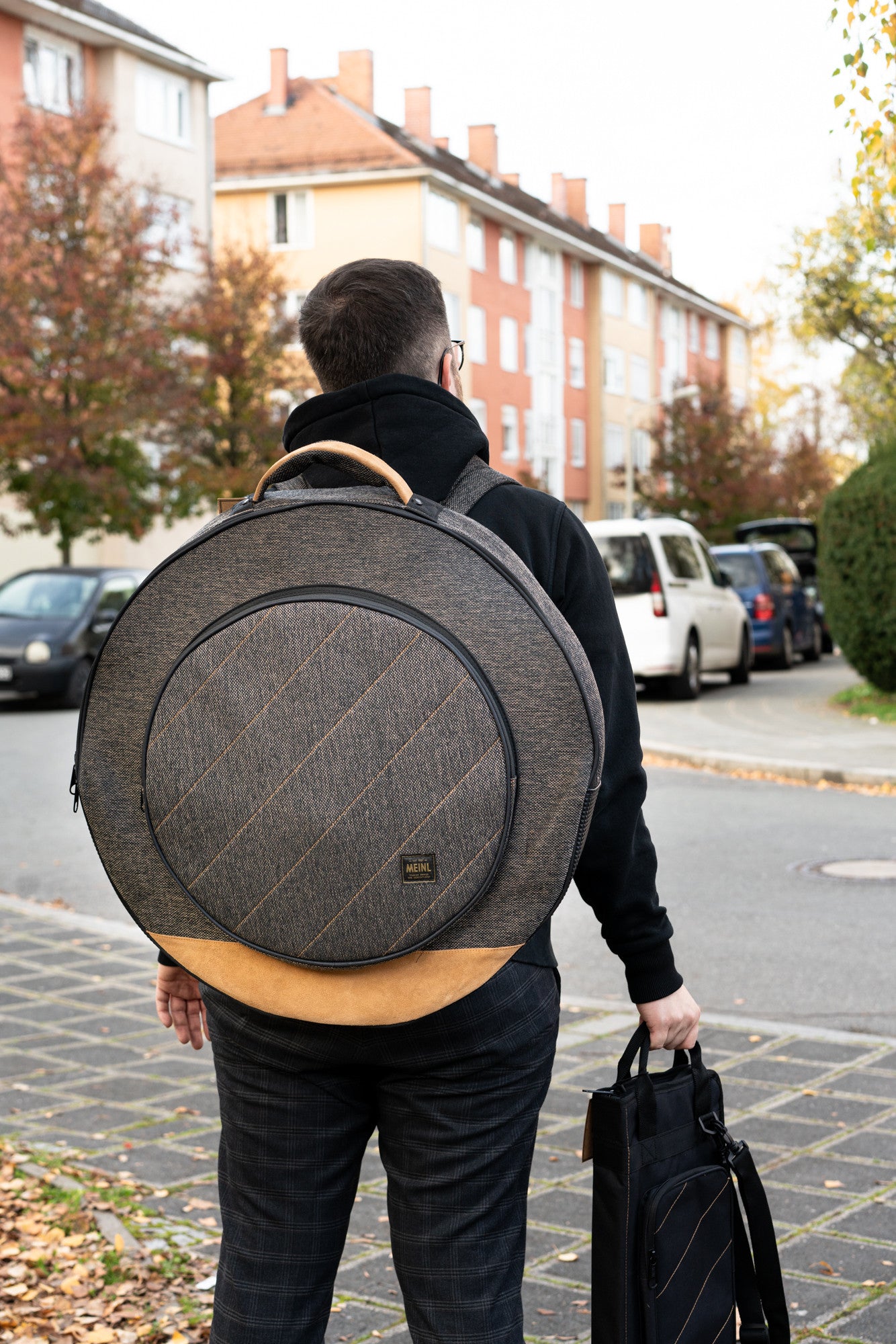 MEINL Cymbals Classic Woven Cymbal Bag - 22” Mocha Tweed
