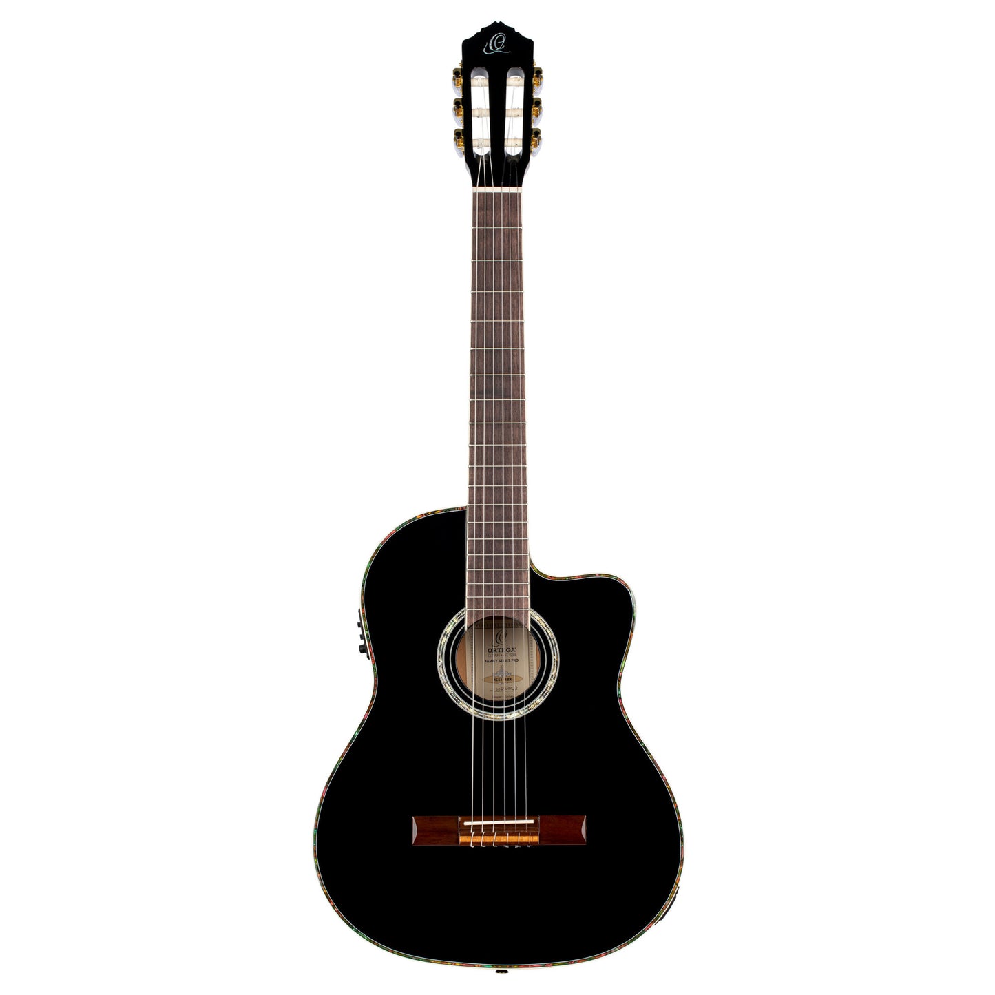 ORTEGA Family Series Pro 4/4 Classical Guitar 6 String - Solid Spruce / Mahogany Black + Gig Bag