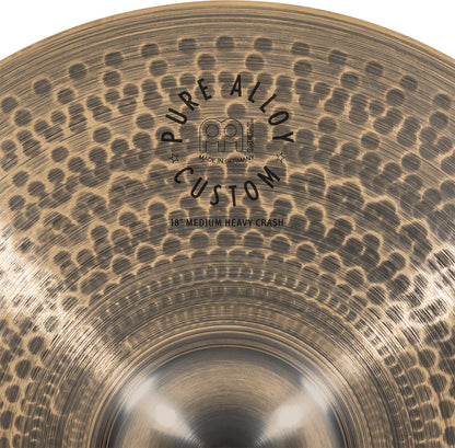 MEINL Cymbals Pure Alloy Custom Medium Heavy Crash - 18"