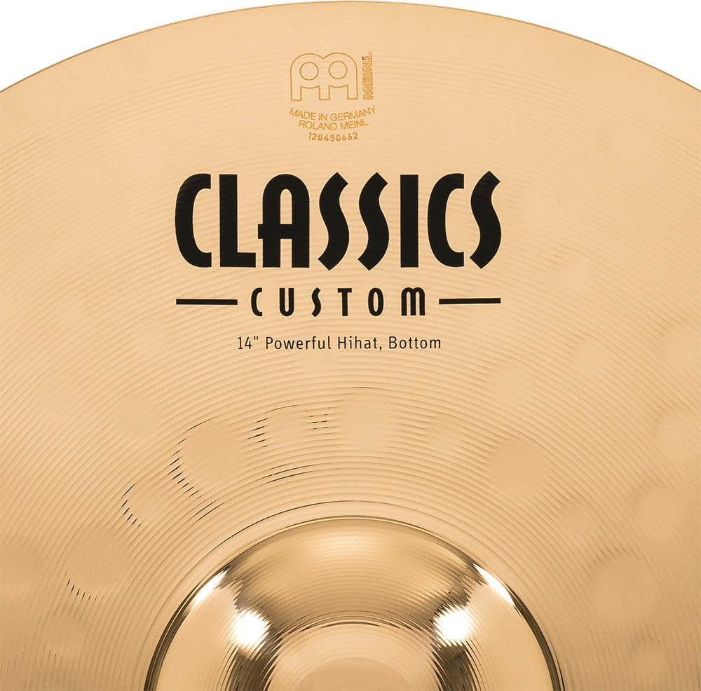 MEINL Cymbals Classic Custom Brilliant Powerful Hihat - 14"