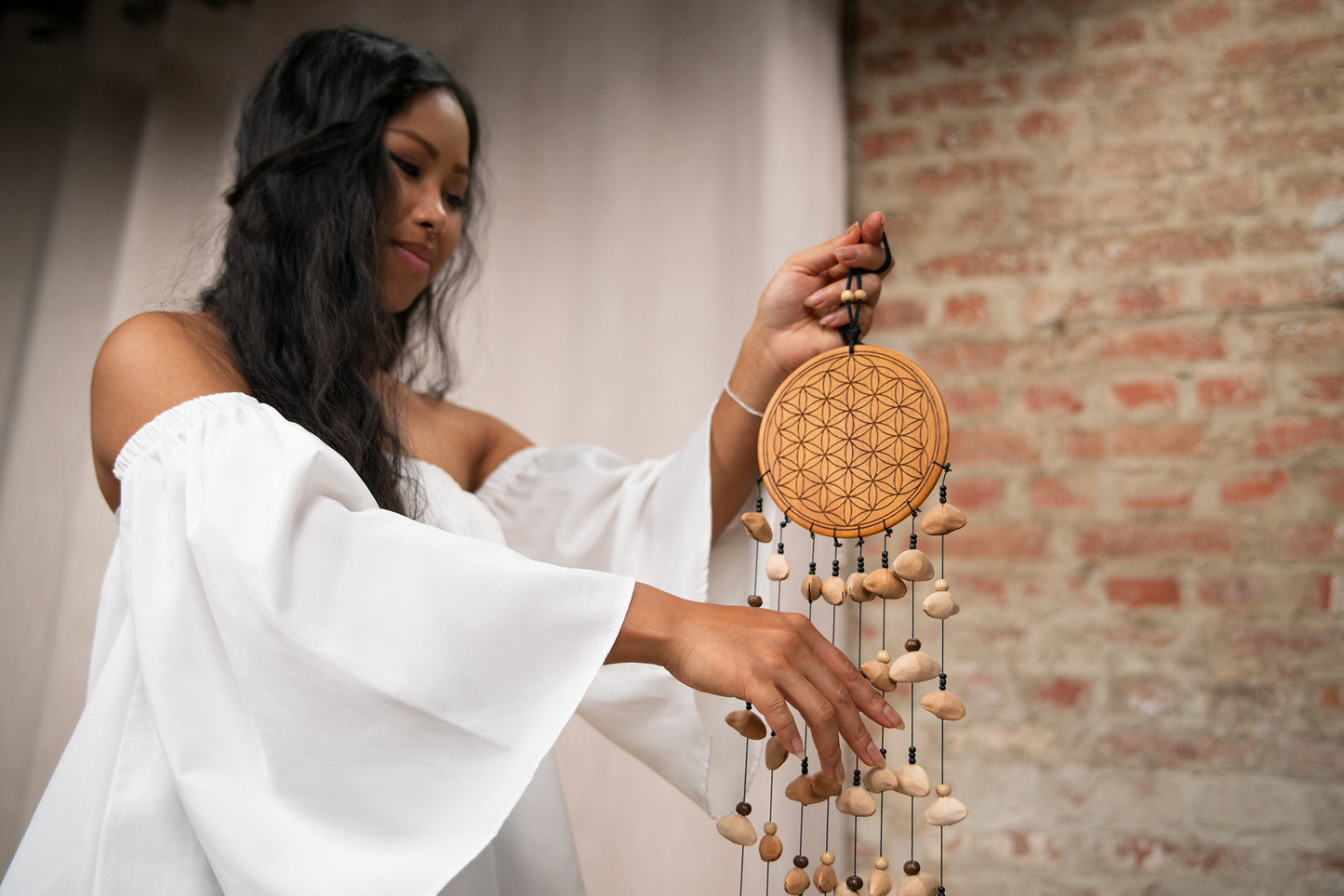 Meinl Sonic Energy Flower of Life Kenari Chimes Medium - 8 Schnüre