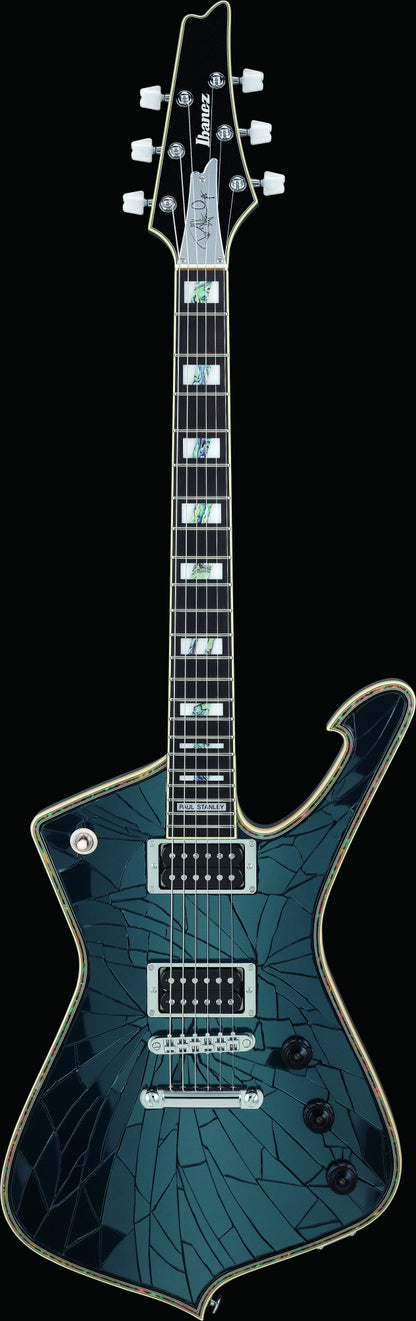 IBANEZ Paul Stanley "KISS" Signature Electric Guitar 6-String "Black Cracked Mirror" + Case