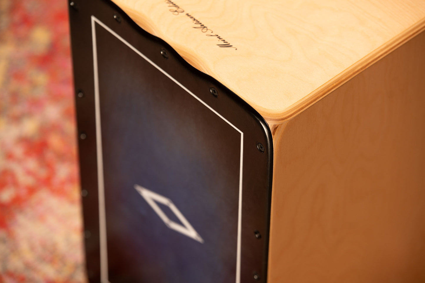 MEINL Percussion Artisan Edition Series String Cajon Tango Line - Blue Fade