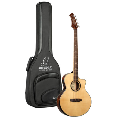 ORTEGA Ken Taylor Signature Series Acoustic Bass 4-String - Natural + Gigbag