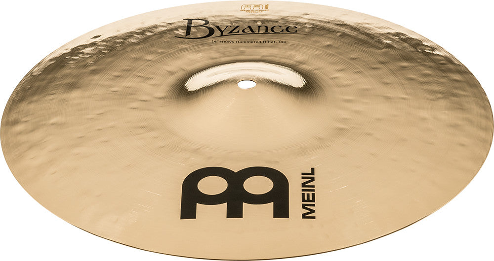 MEINL Cymbals Byzance Brilliant Heavy Hammered Hihat - 14"
