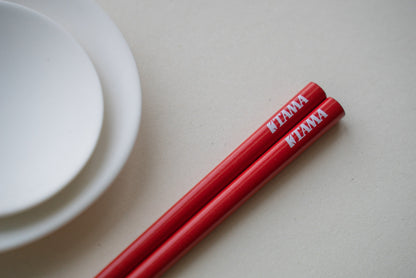 TAMA Chopsticks Malas, Red With White Logo