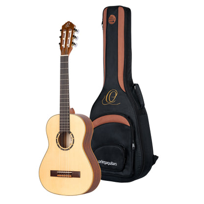 ORTEGA Family Series 1/2 Konzertgitarre 6 String Lefty - Mahagoni Natur + Bag