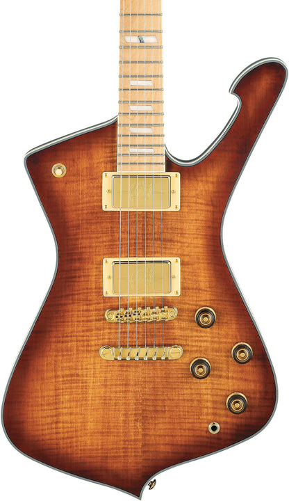 IBANEZ Iceman E-Gitarre 6-String - Caramel Burst Low Gloss + Gigbag