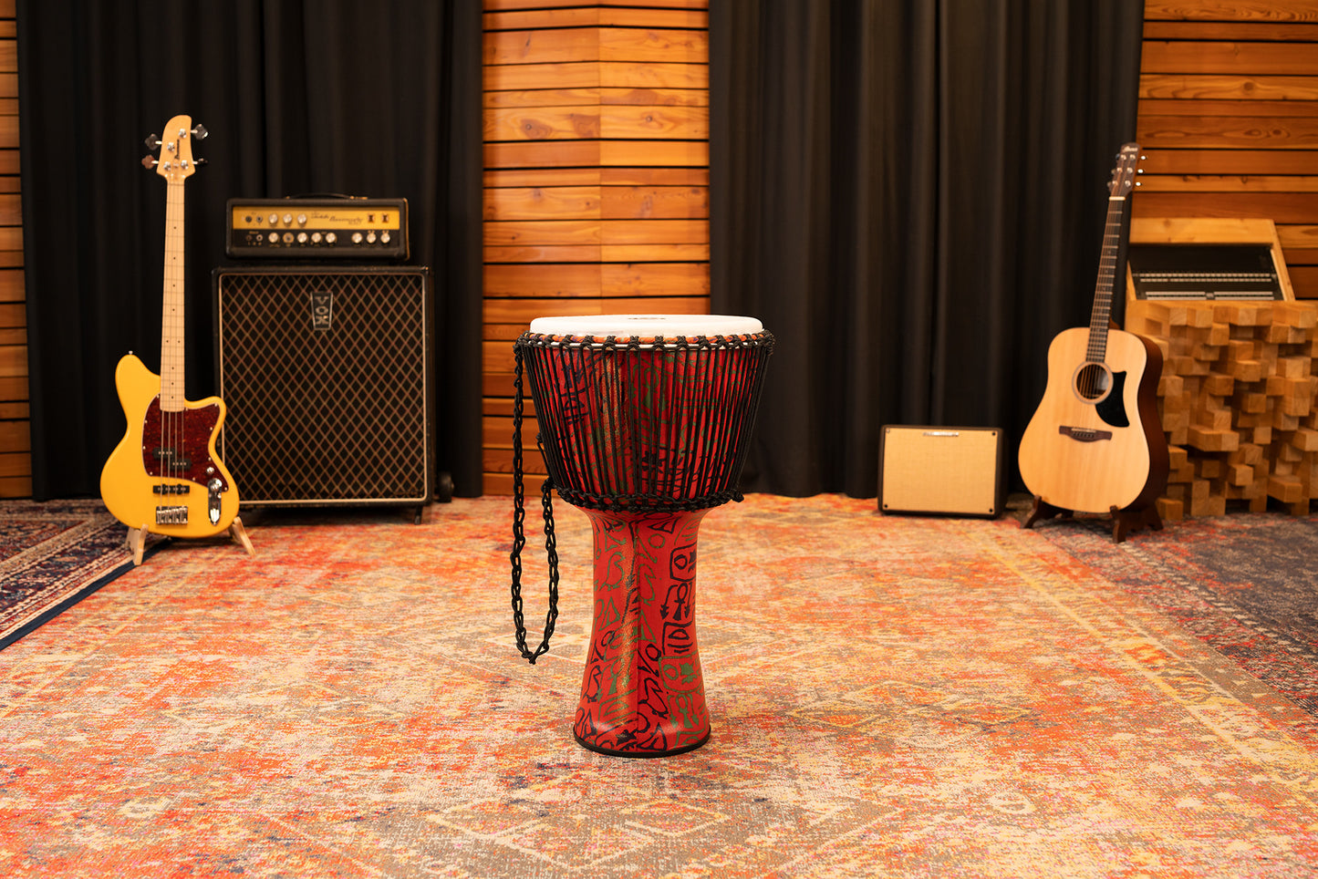 MEINL Percussion Travel Series African Djembe 14" - Pharaoh's Script