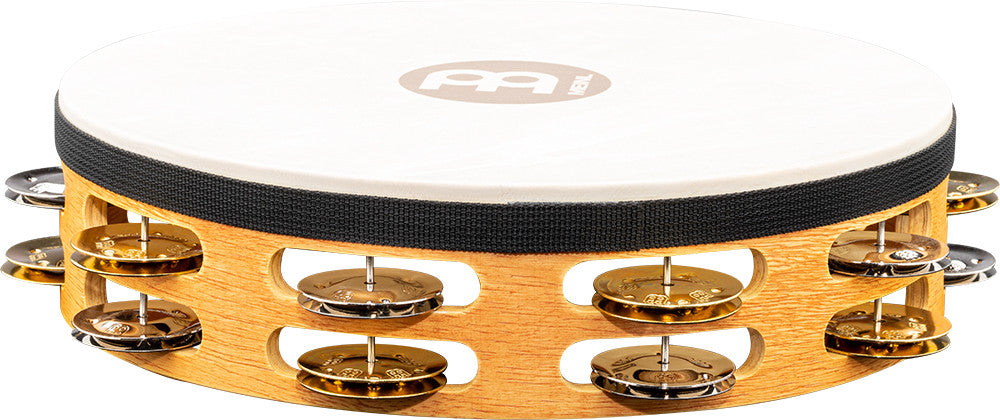 MEINL Percussion Traditional Wood Series Headed Tambourine - 10"