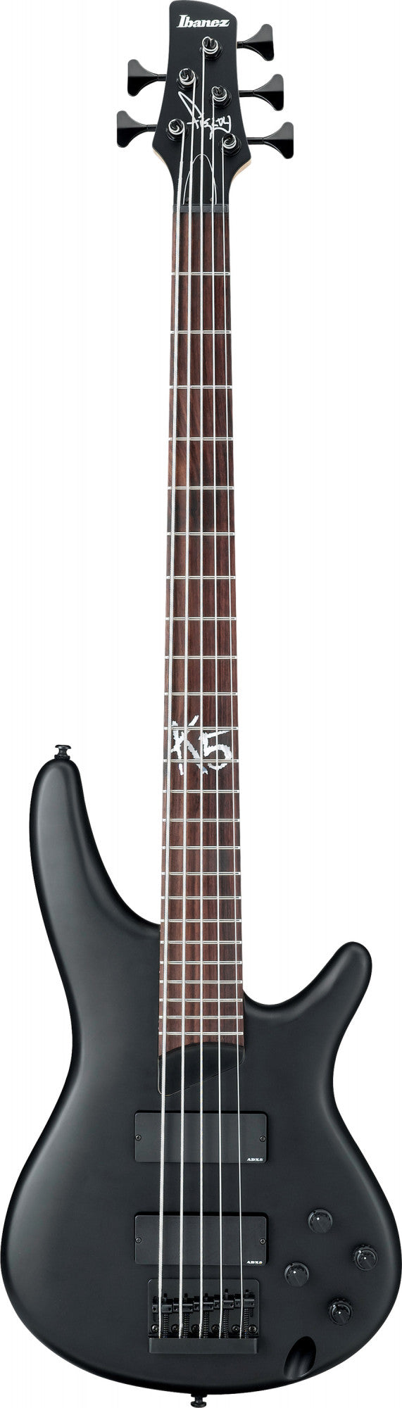 IBANEZ Fieldy Signature E-Bass 5-String - Black Flat