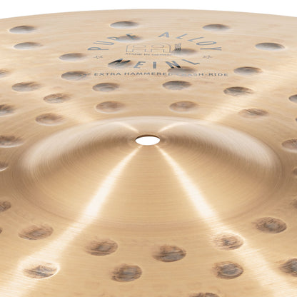 MEINL Cymbals Pure Alloy Extra Hammered Crash-Ride - 22"