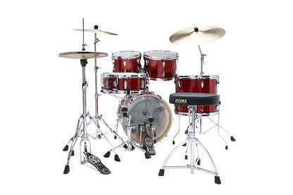 TAMA Imperialstar Drum Set 5 pcs - Burnt Red Mist/Chrome HW + MEINL Cymbals HCS Cymbal Kit/Stage Master Double-Braced Hardware Kit