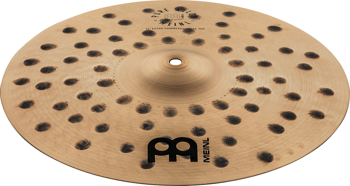 MEINL Cymbals Pure Alloy Extra Hammered Hihat - 14"