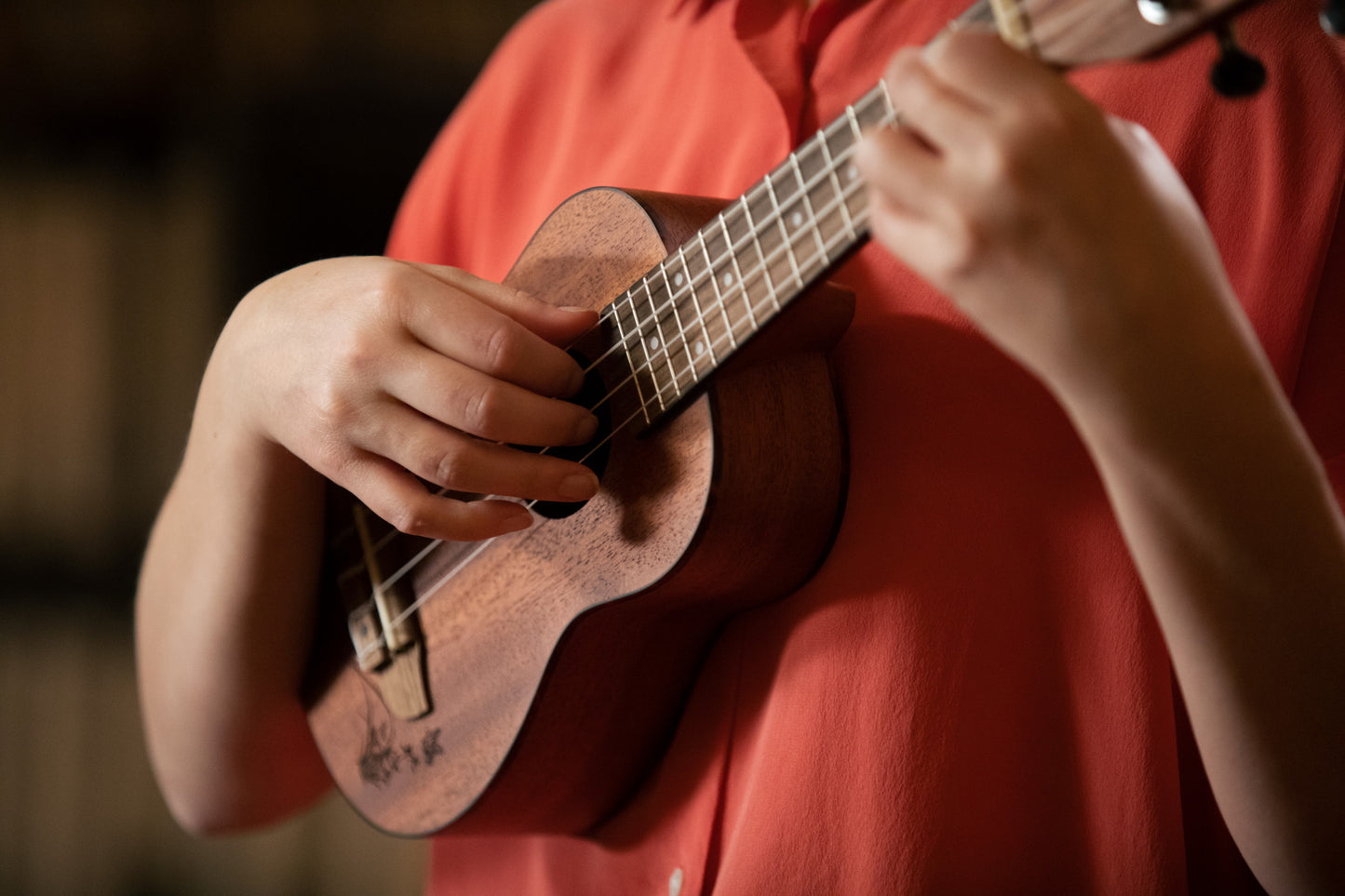 ORTEGA Bonfire Series Soprano Ukulele 4 String - Sapele Natural