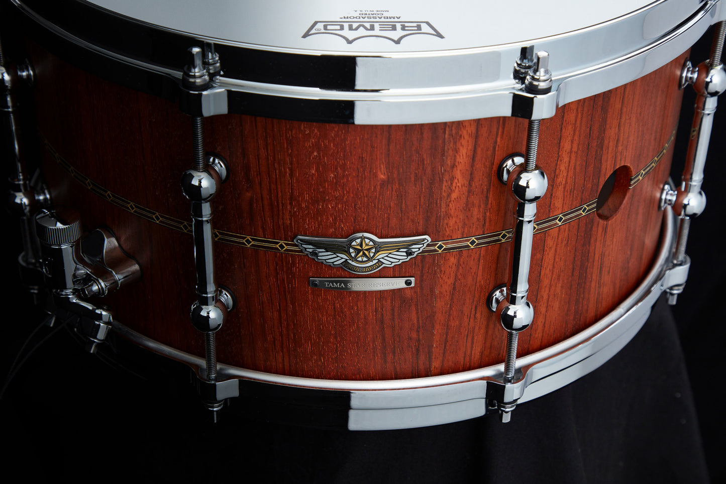 TAMA STAR Reserve Stave Jatoba Snaredrum 14" x 7" - Oiled Natural Jatoba