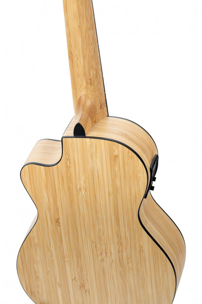 ORTEGA Bamboo Series Tenor Ukulele 4 String - Solid Bamboo Natural + Bag