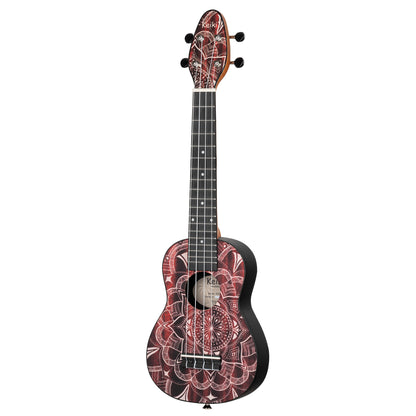 KEIKI K2 Serie Superscale Sopran Ukulele Set - Agathis / Red Kaleidoscope