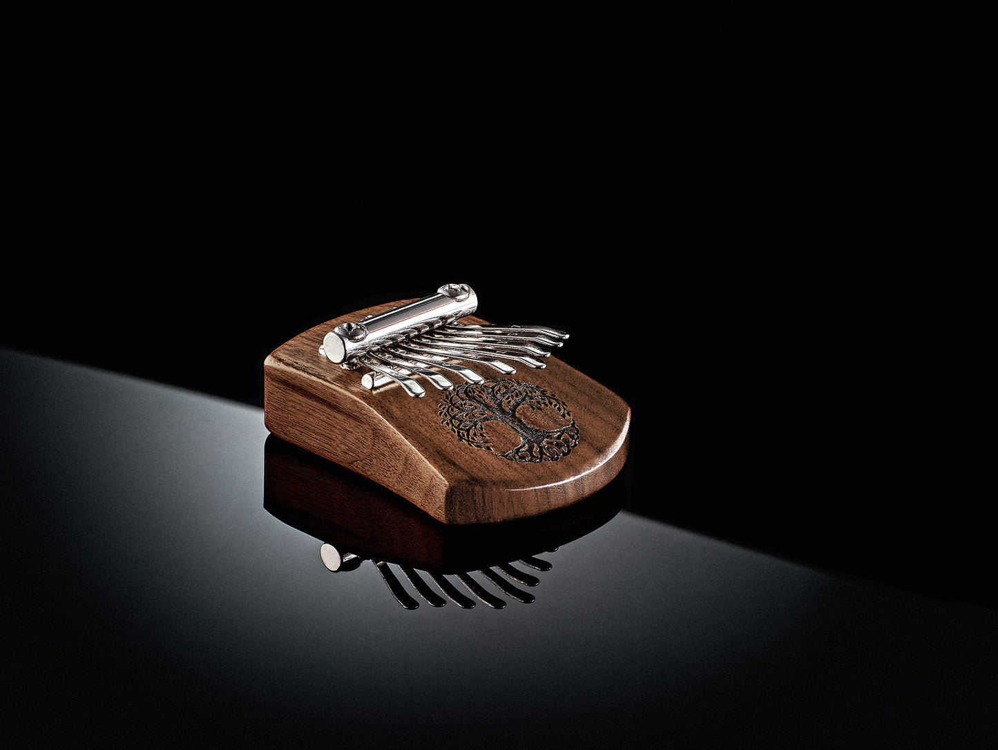 Meinl Sonic Energy Solid "Tree of Life" Mini Kalimba - 8 Töne / Schwarzes Walnussholz