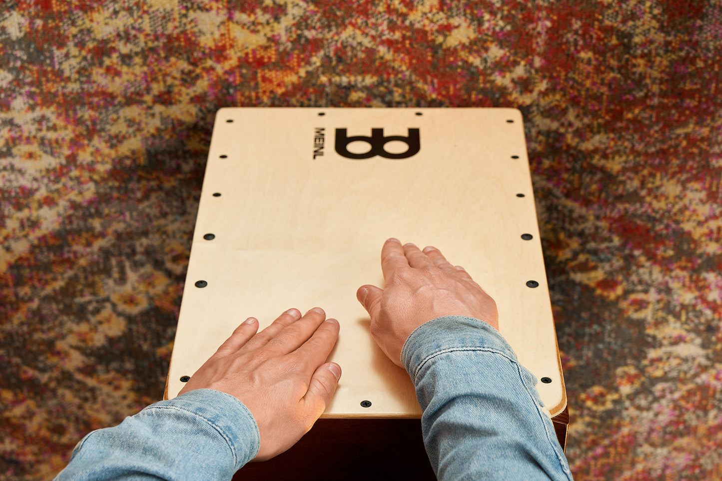 MEINL Percussion Snarecraft Series Snare Cajon 100 - Baltic Birch/Almond Birch