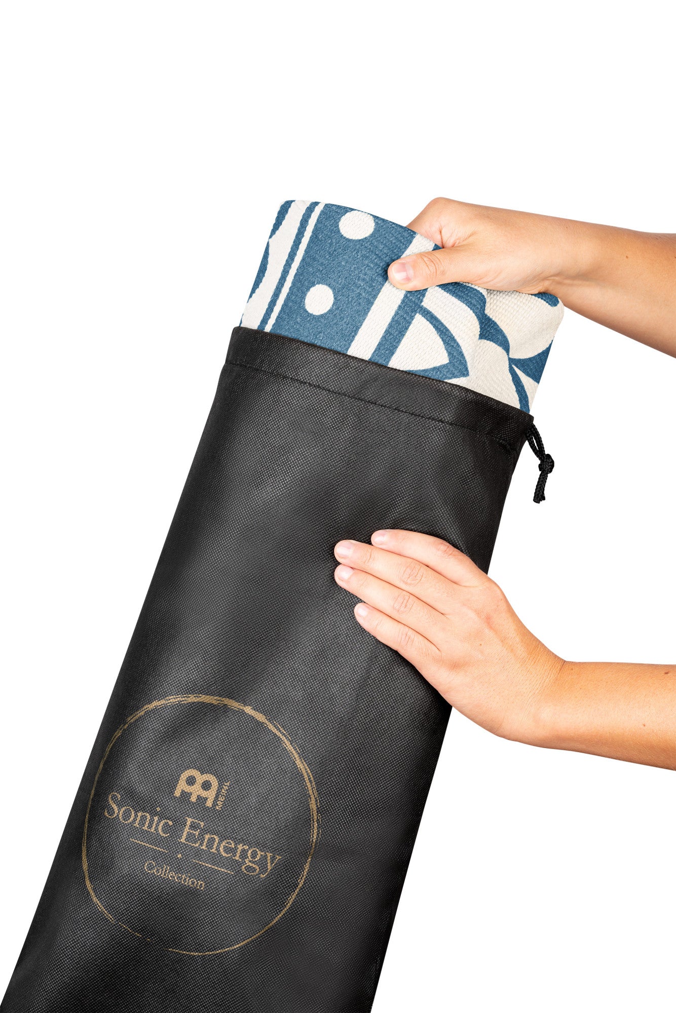 Meinl Sonic Energy Meditation Rug - Navy Blue / Floral Design