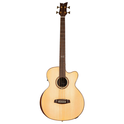 ORTEGA The Private Room Medium Scale Acoustic Bass 4 String - Spruce / Striped Ebony Natural + Bag