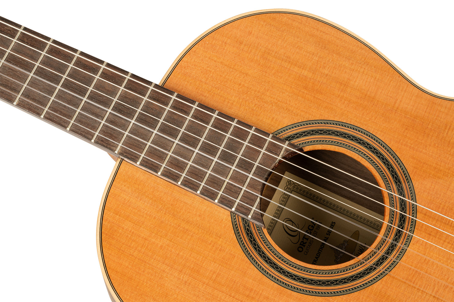 ORTEGA Traditional Series 4/4 Konzertgitarre 6-String, linkshänder + Pro Gigbag