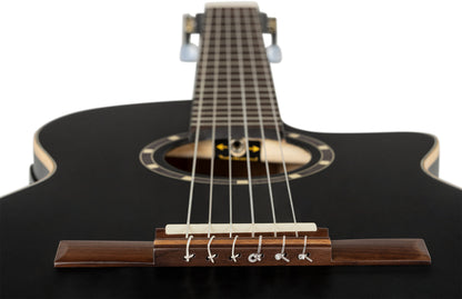 ORTEGA Family Series 3/4 Konzertgitarre 6-String - Satin Black + Gigbag