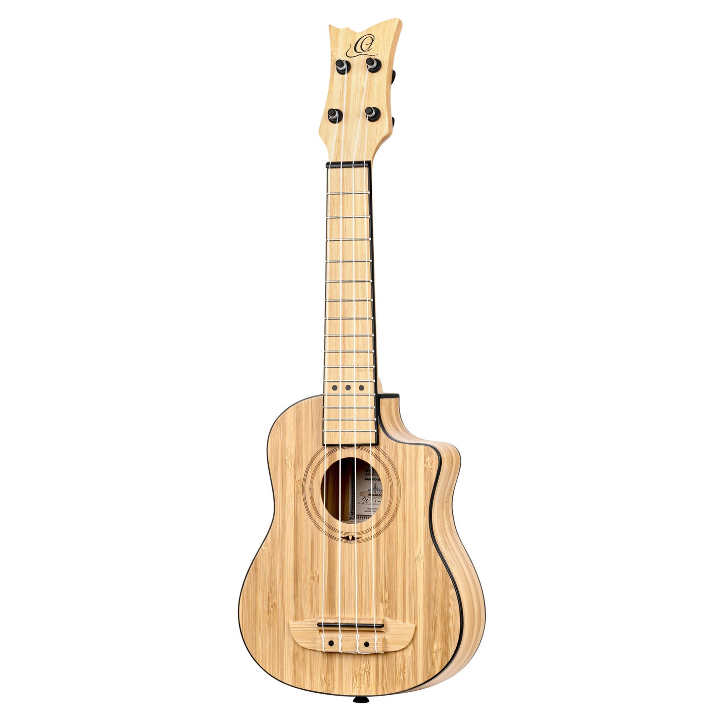 ORTEGA Bamboo Series Soprano Ukulele 4 String - Solid Bamboo Natural + Bag