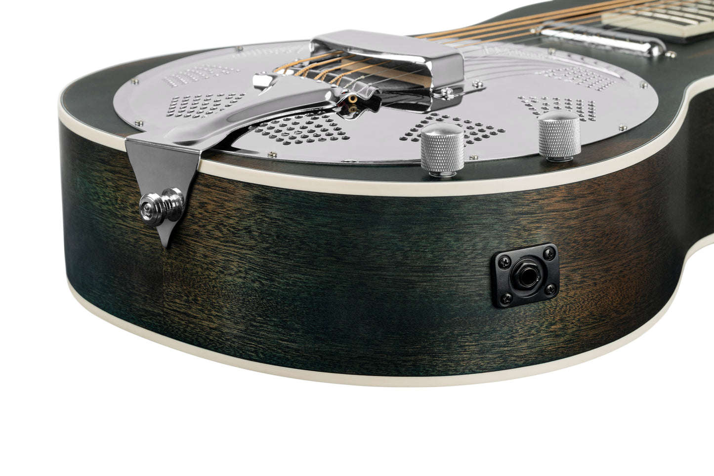 ORTEGA Americana Series Resonatorgitarre 6 String - Distressed Denim Matte / Chrom HW