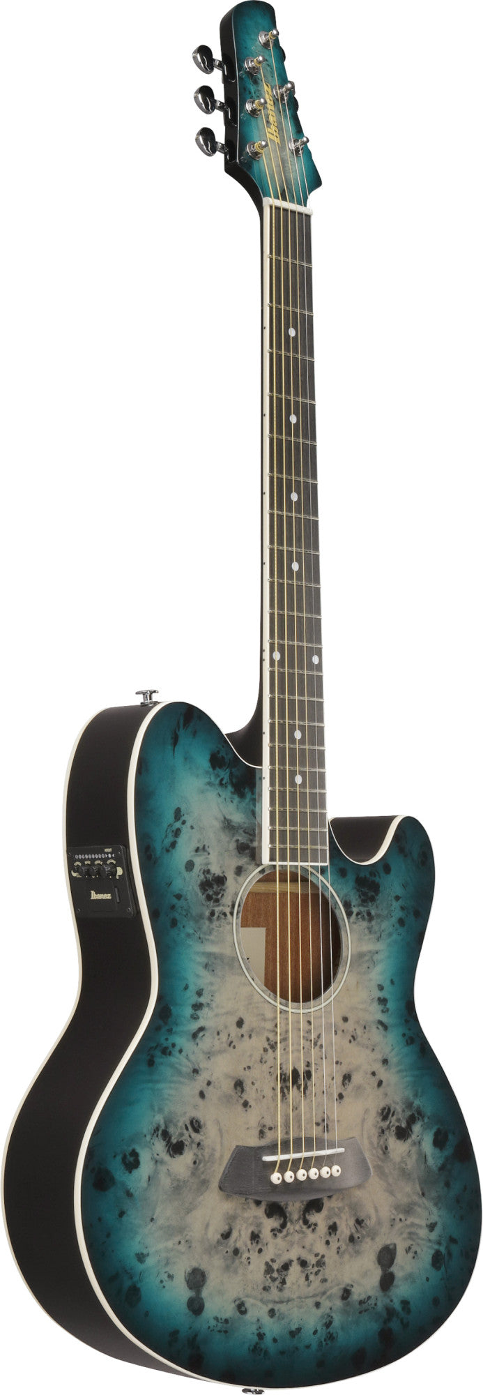 IBANEZ Talman Acoustic Guitar 6-String - Cosmic Blue Starburst High Gloss
