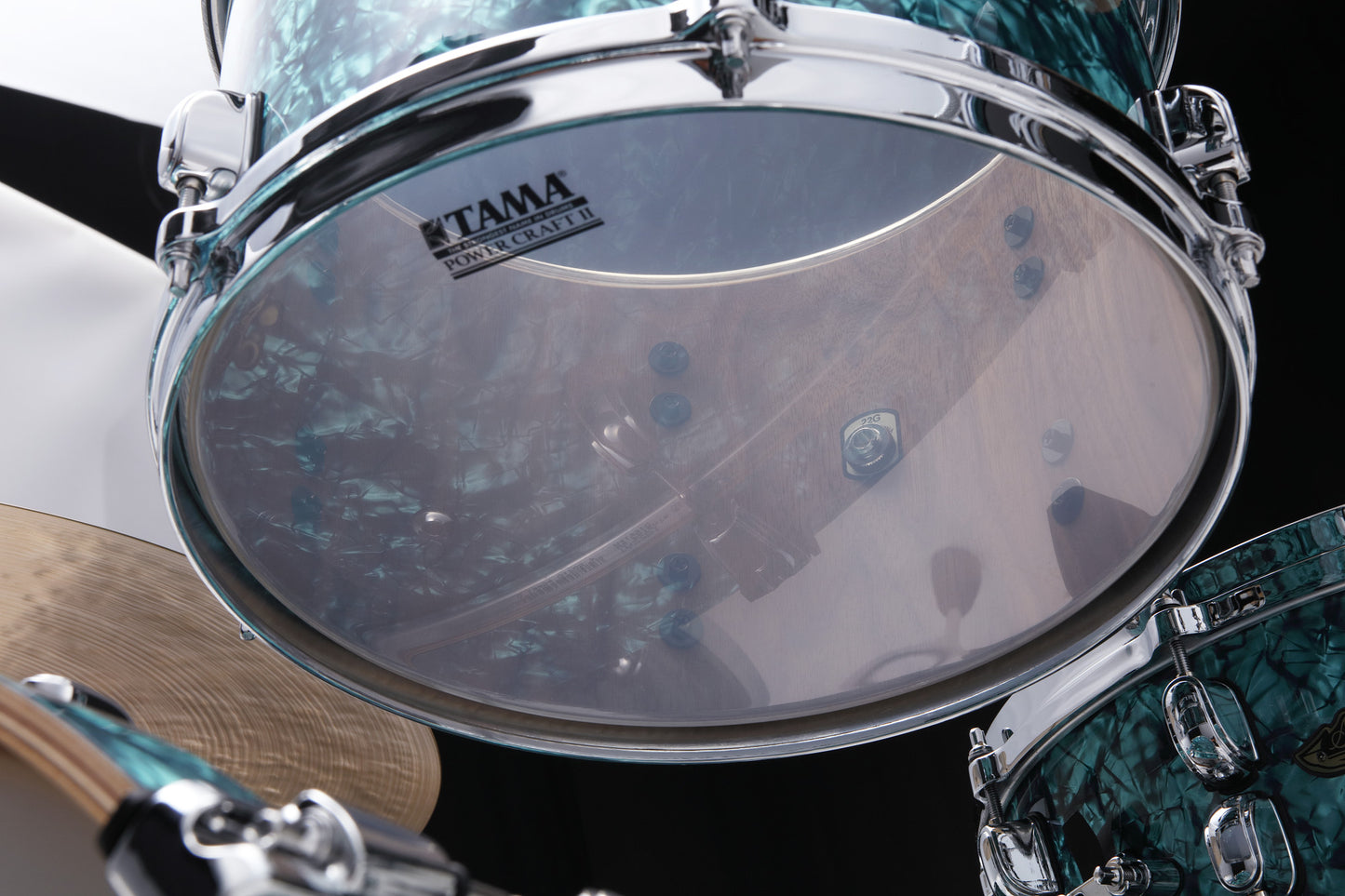 TAMA Starclassic Walnut/Birch Duracover Wrap Shell Kit 3 teilig - Turquoise Pearl/Chrom HW