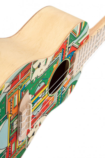 ORTEGA Art Serie Konzert Ukulele 4 String - Spruce / Catalpa Himalaya