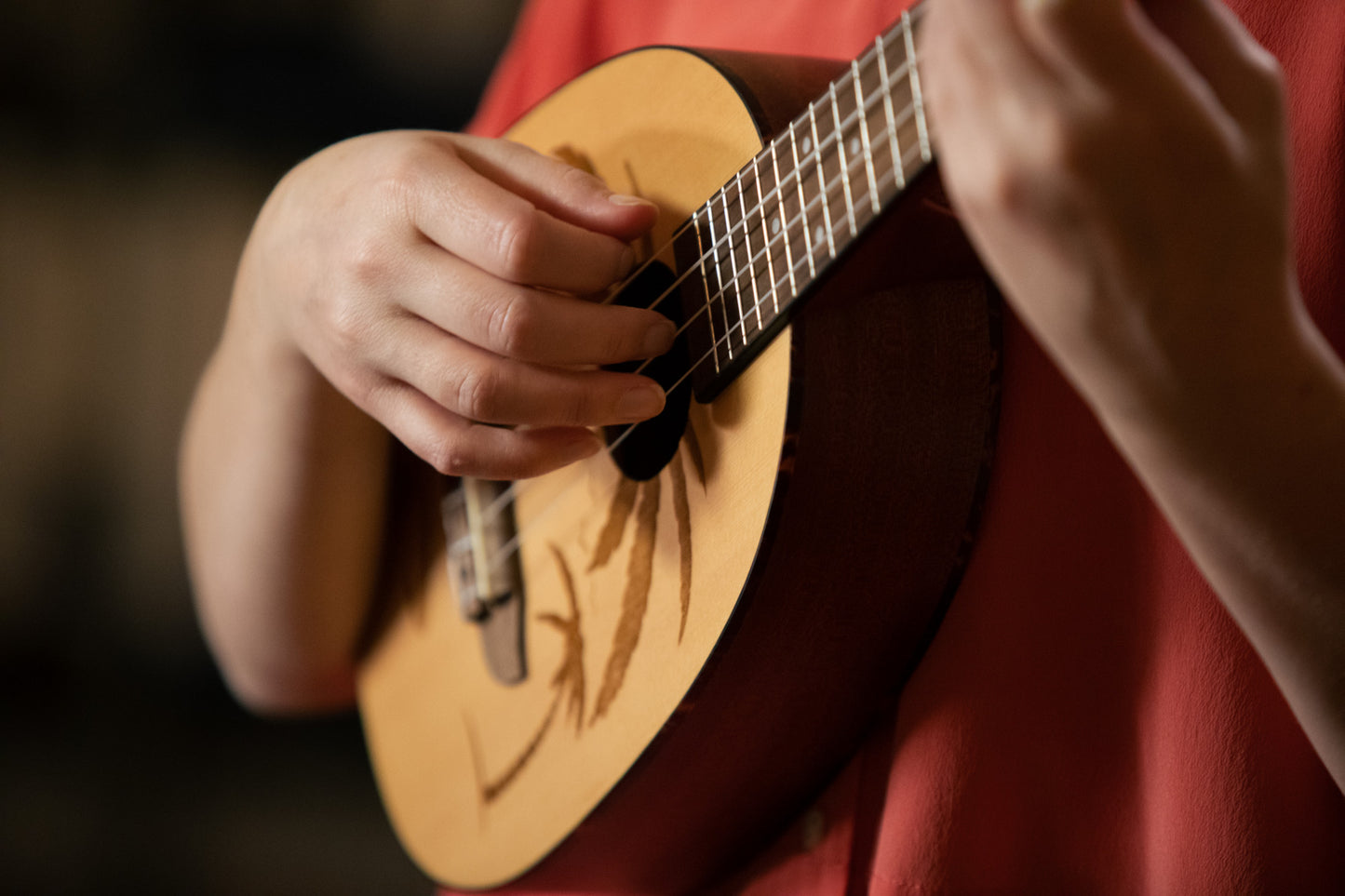 ORTEGA Bonfire Serie Konzert Ukulele 4 String - Fichte/Sapele Natur
