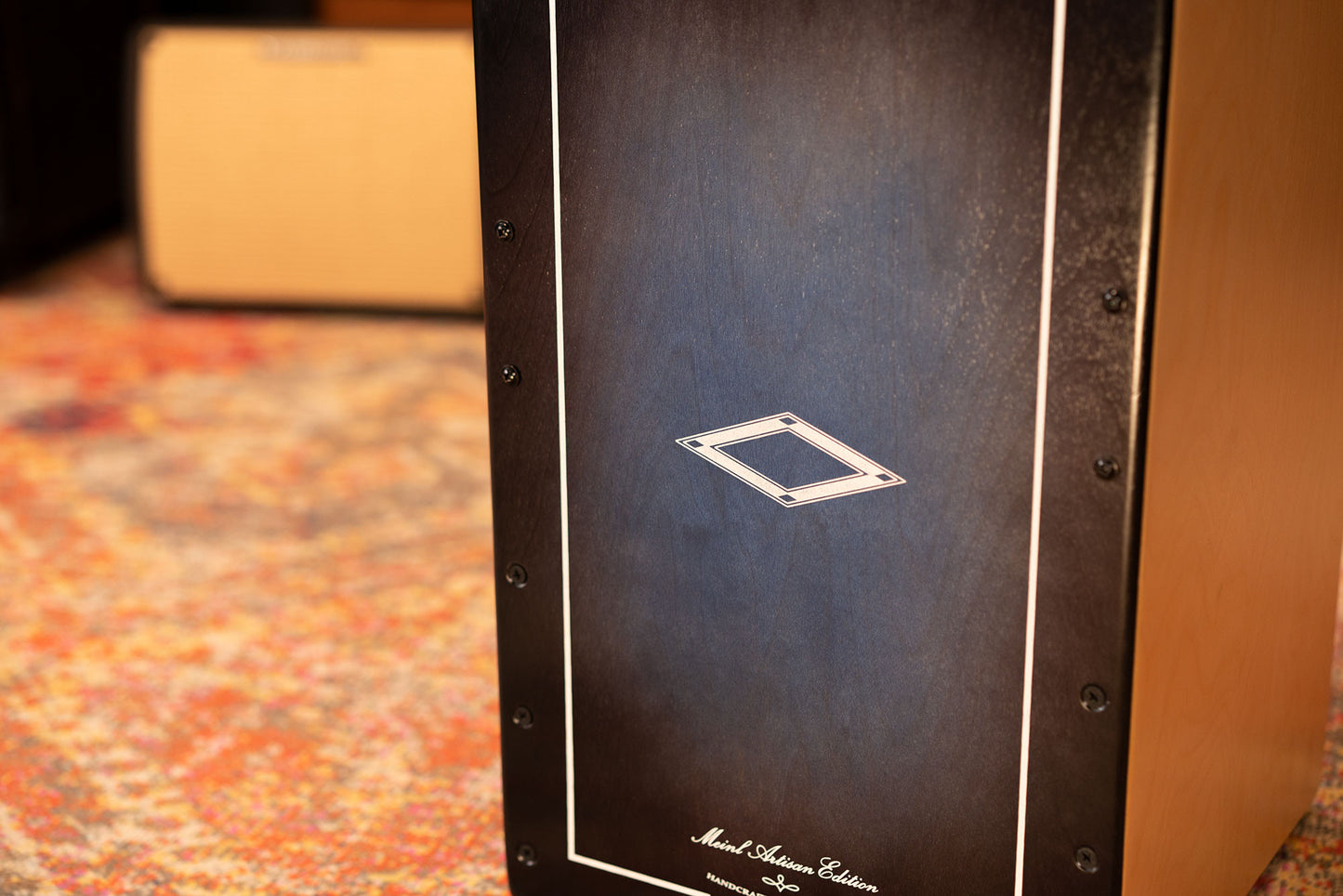 MEINL Percussion Artisan Edition Series String Cajon Tango Line - Blue Fade