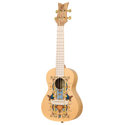 ORTEGA Art Serie Konzert Ukulele 4 String - Spruce / Catalpa Egypt