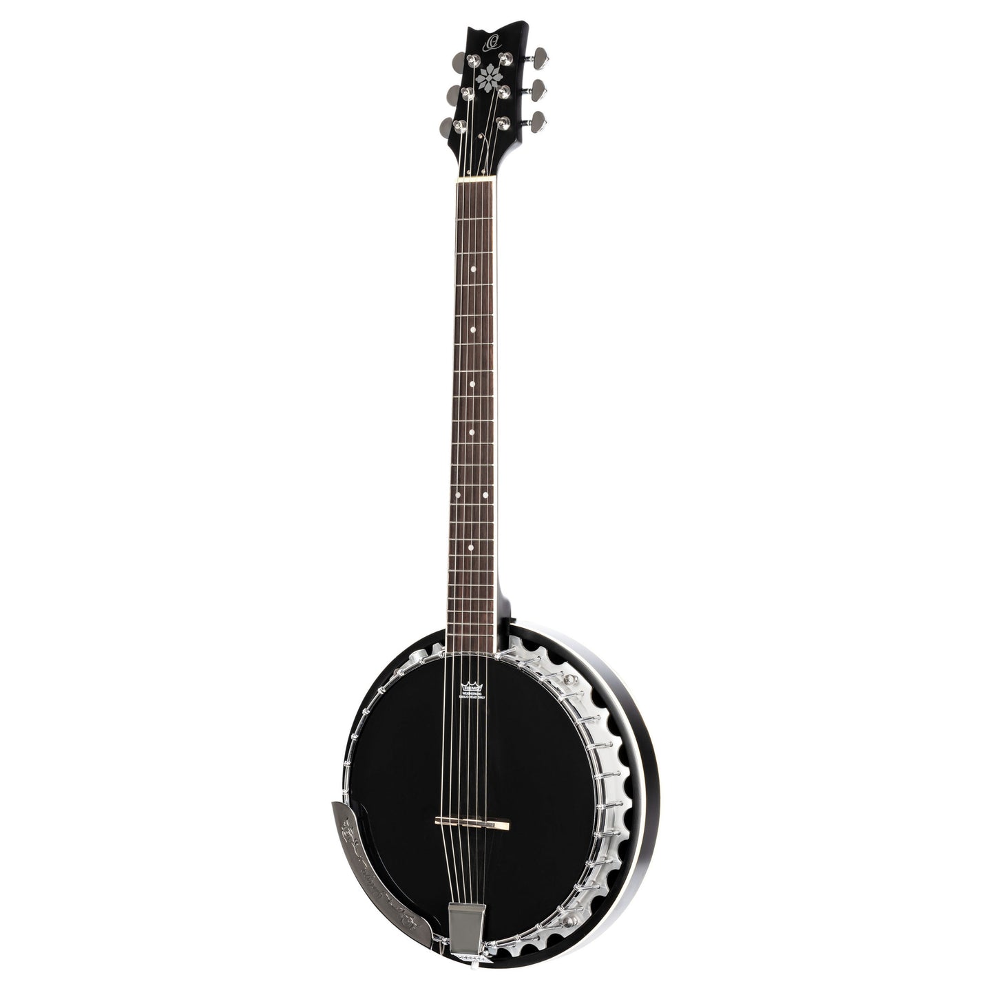 ORTEGA Raven Series Banjo 6 String - Mahogany Black + Bag