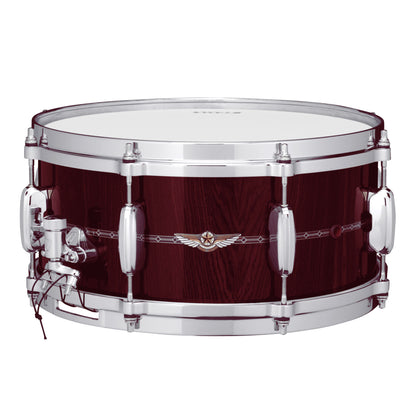 TAMA STAR Bubinga Snare Drum 14" x 5,5" - Dark Red Cordia/Chrome HW - Outside Inlay