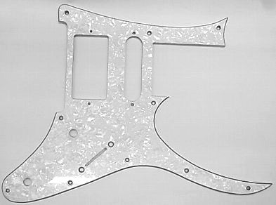 IBANEZ pickguard - White / Pearloid  for RG550XH, 3-ply, RG 30 frets, S-H