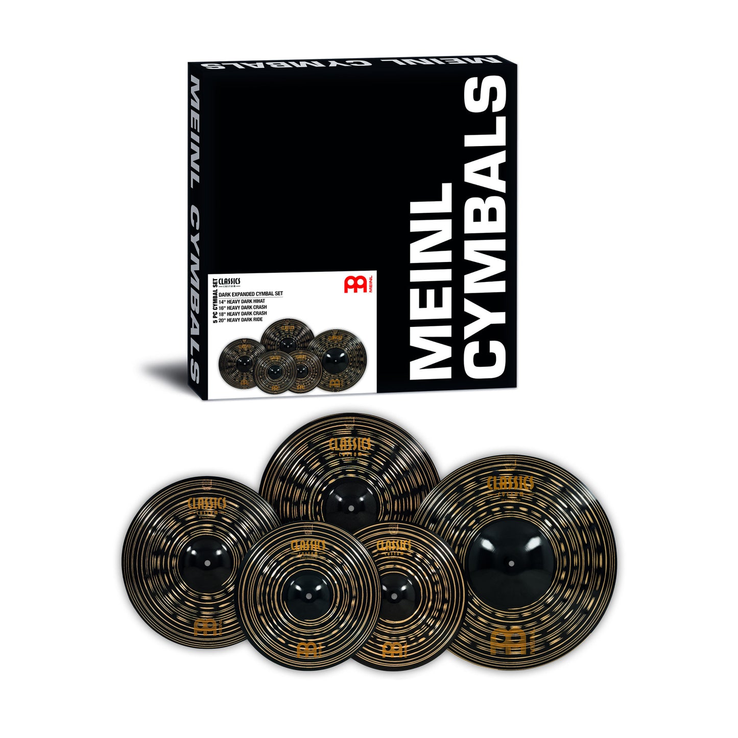 MEINL Cymbals Classics Custom Dark Expanded Cymbal Set