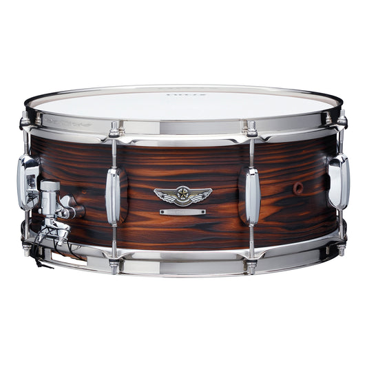 TAMA STAR Reserve Solid Japanese Cedar Snaredrum 14" x 6" - Burnt Oiled Cedar