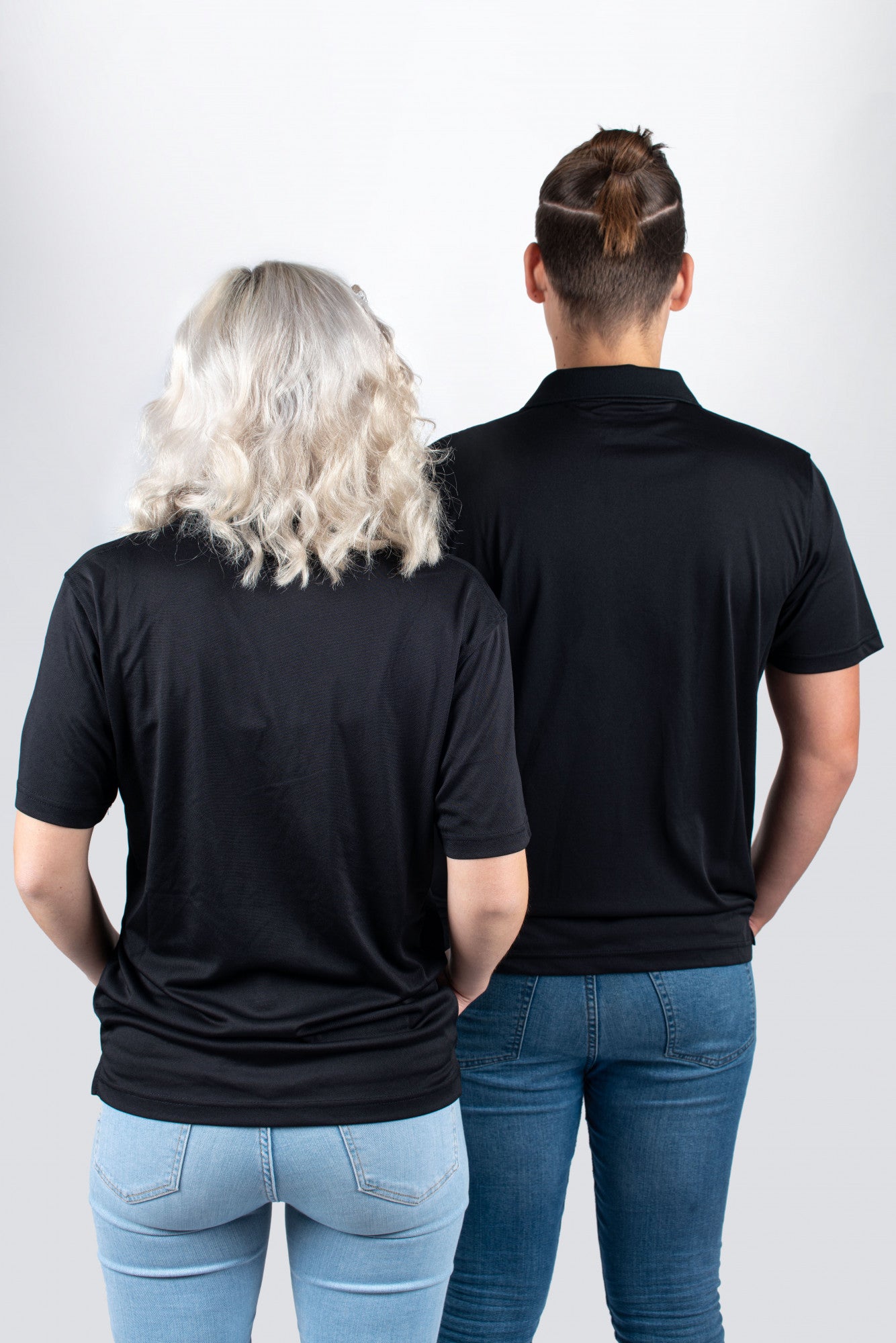ORTEGA Golf Polo Shirt, Schwarz, bestickt