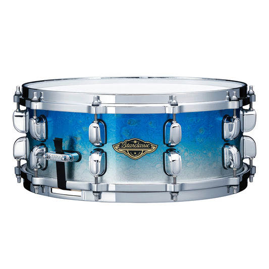 TAMA Starclassic Walnut/Birch Snare Drum 13" x 6" - Molten Blue Ice Fade/Chrome HW